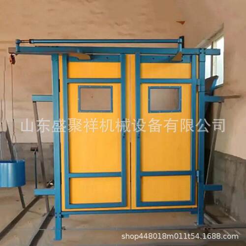 盛聚祥尺寸可选安装指导不易变形矿用巷道自动无压风门