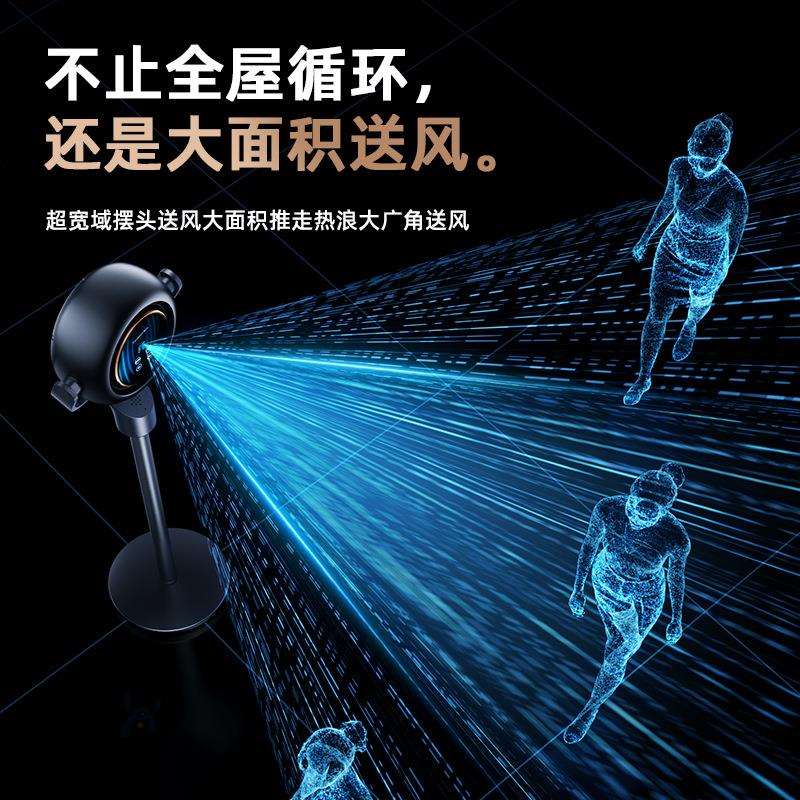 智能家用节能省电空气循环电风扇落地扇无叶风扇强风静音负离子