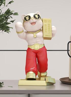 创意招财猫摆件开业礼高档生兴隆JYT店铺新朋店开店送友物大气礼