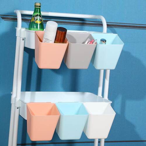 Minimalist kitchen utensil storage basket, portable hanging