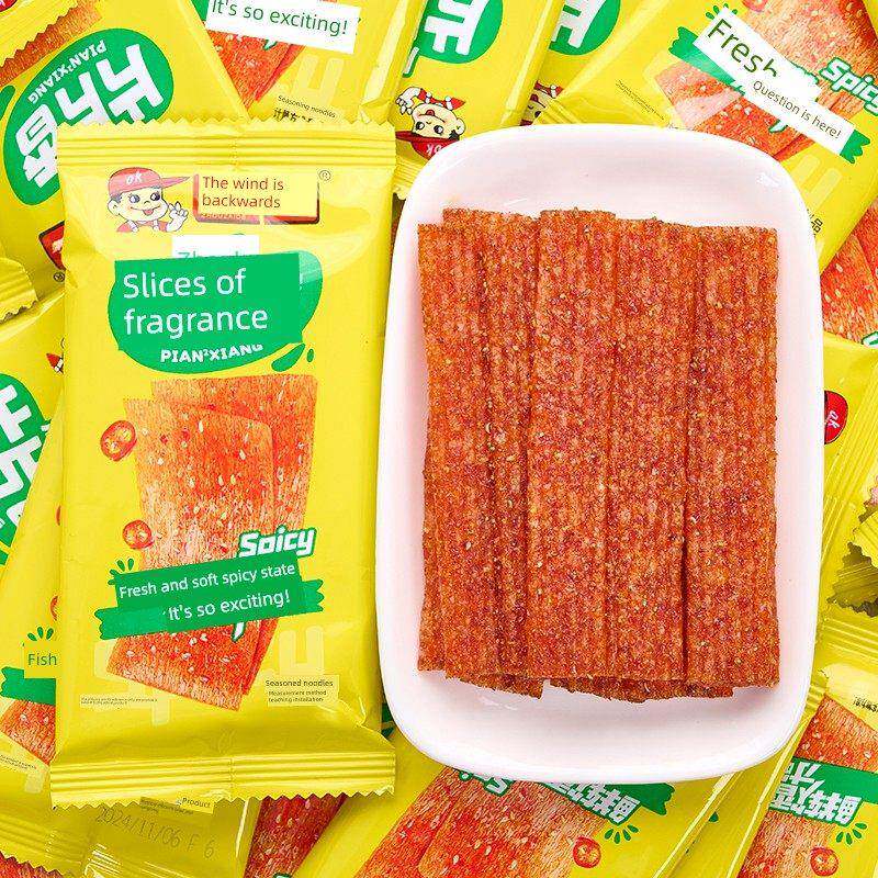 周再德片片香周氏湖南平江麻辣片条休闲小吃儿时经典小包装零食品