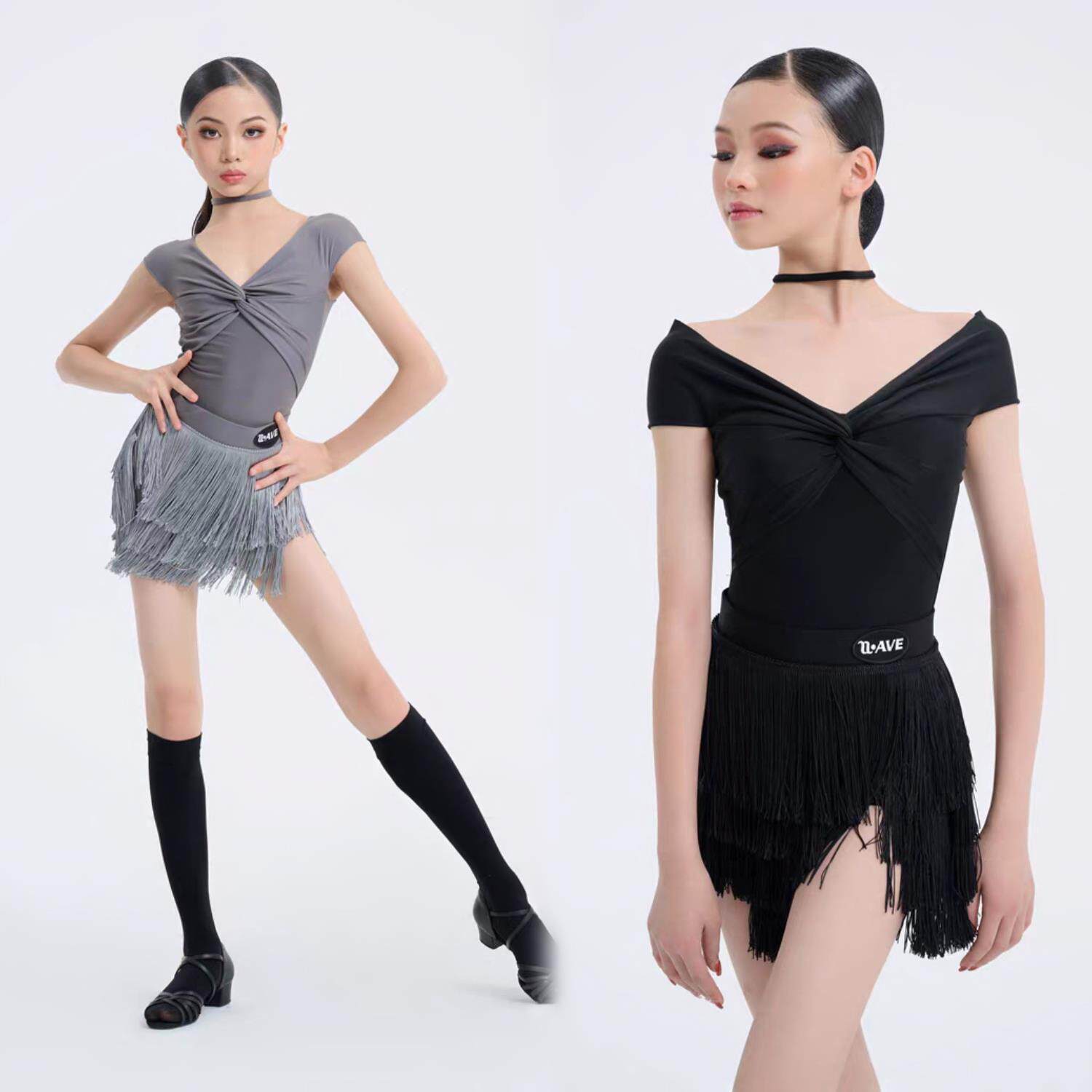 2026夏季女儿童拉丁舞高端演出服新款吊带流苏套装集训专业练功服