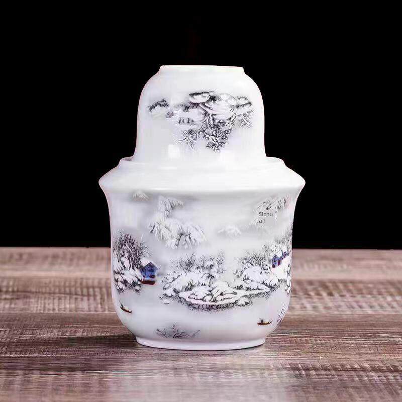 采购产品陶瓷暖酒壶，暖酒壶套装，米酒，清酒，白葡萄酒杯，家用