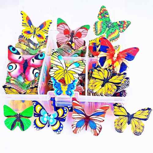 糯米纸蝴蝶枫叶树叶威化纸生日蛋糕冷盘装饰