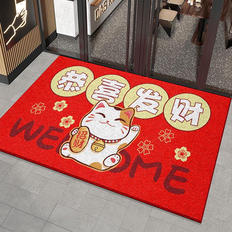 欢迎光临门垫商用迎宾商铺进门防水除尘入户门开业地毯店门口地垫