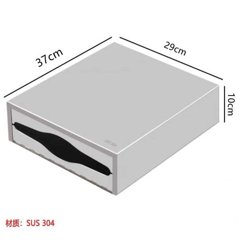 新款镜柜隐藏式抽纸盒公共厕所卫生间暗藏/304不锈钢擦手驰兆