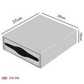 304不锈钢擦手驰兆 抽纸盒公共厕所卫生间暗藏 新款 镜柜隐藏式