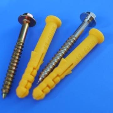 厂家直销隐形防护网专用塑料膨胀钉垫片塑料膨胀管塑料膨胀螺丝