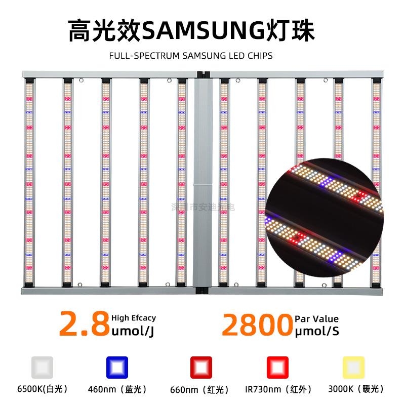 全光谱植d物灯专用le育苗室内生大棚仿太阳长光合作用植物VAF补光