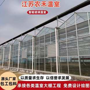 生态餐厅荷兰式 玻璃温室大棚 连栋阳光板喷塑科研观光种植大棚
