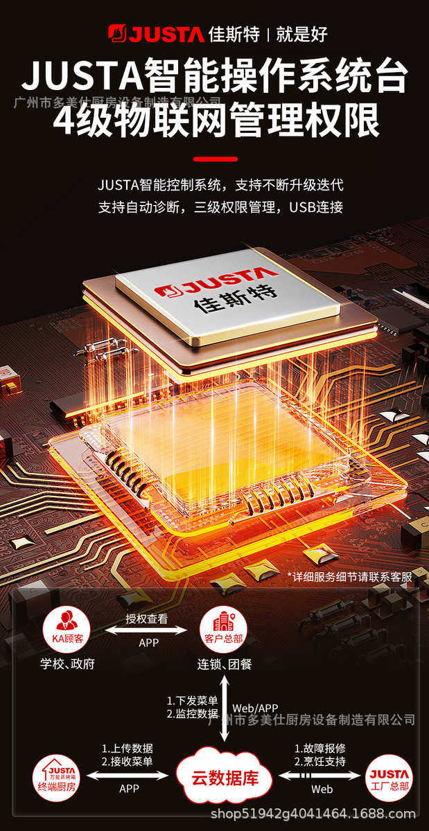 товар из китая 佳斯特商用液晶版万能蒸烤箱 一体多功能全自动智能烘焙蒸烤箱