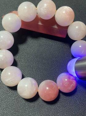 直播海云母手串高温紫外线变色手串变紫色变红色手饰礼品光变手串