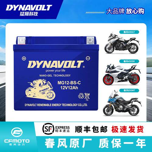 春风机车电瓶650GT/250SR/NK400狒狒150原厂800MT/700CLX电池
