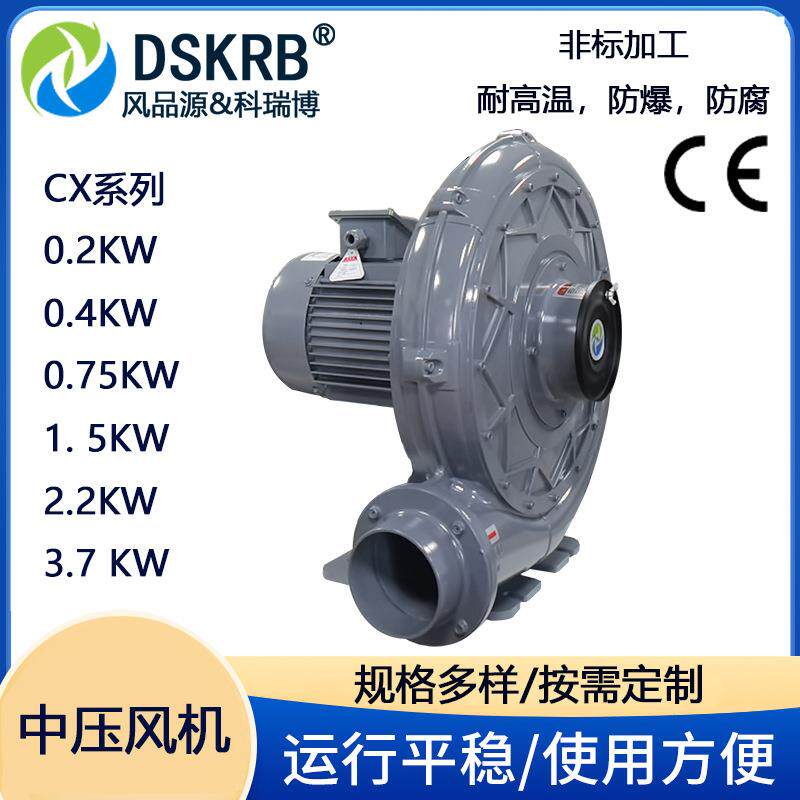 糕点吸盘机配套吸附中压风机吹吸两用鼓风机铝合金吸附离心风机