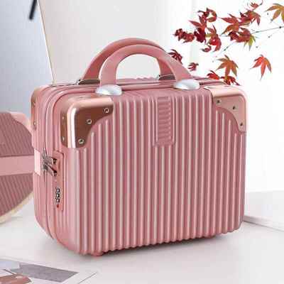 正品16寸手提化箱妆箱式女生便携1化妆箱4寸行李带密码锁短途旅行