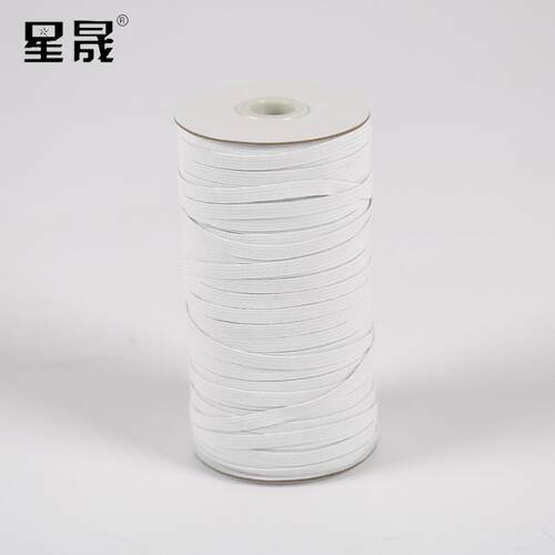 厂家现货供应涤纶松紧带橡筋黑白色窄边细弹力走马带 松紧带