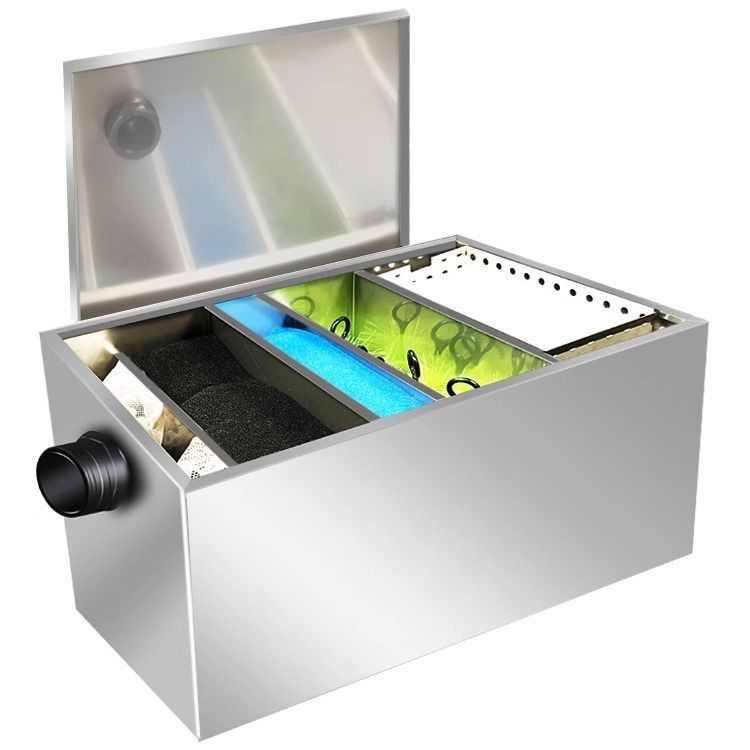 新型不锈钢鱼池过滤器外置水循环过滤系统户外大型过滤箱净水设备