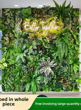 模拟植物墙、彷生绿色植物墙、人造草坪、立体背景墙、假花造景、