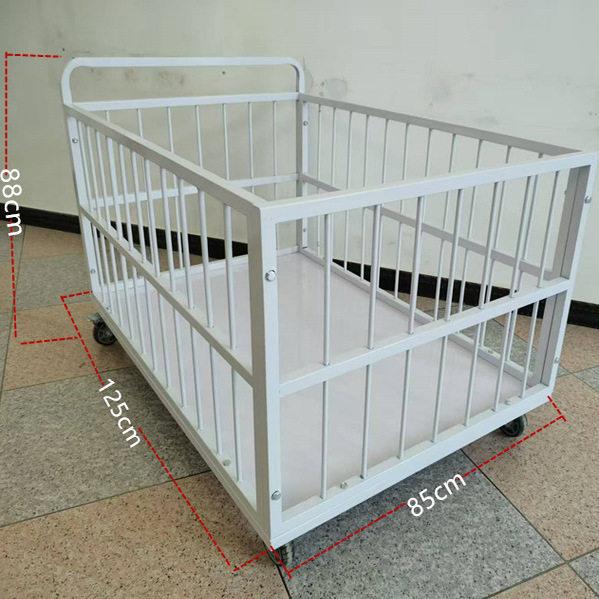 服装厂裁片车辅料周转车围栏手推车轻纺面料搬运车围栏车可移动
