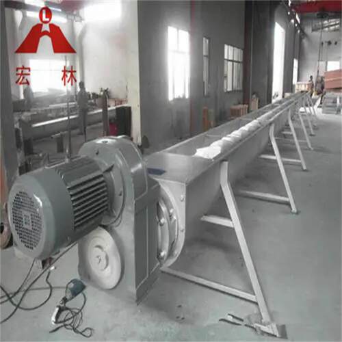 U型螺旋输送机粮食矿砂输送设备螺旋上料管式蛟龙螺旋输送机