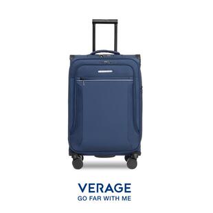 高档eVrage维丽杰津布行李箱商务4寸拉杆箱男帆布登机牛旅行箱万