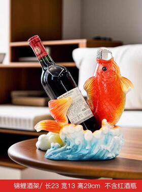 高档锦鲤鱼摆件年年有余面招财摆件居办公室玄关家酒业柜开装饰礼