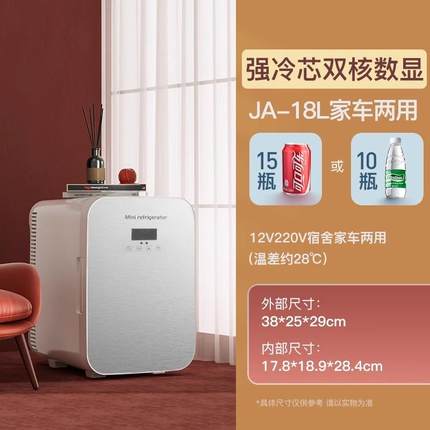车载冷冻冷藏租房单人迷你桌上母乳移动宿舍小冰箱低功率家用小型