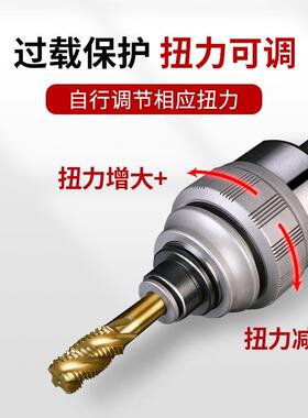 摇臂钻用J4330/J5230扭力过载保护快换钻孔攻丝夹头钻头丝锥套筒