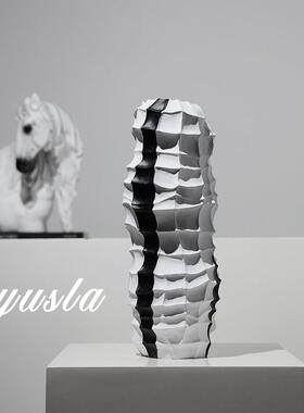 中古风IAW简客厅茶几餐厅样板别墅插干花瓶花器家居品软间装饰约