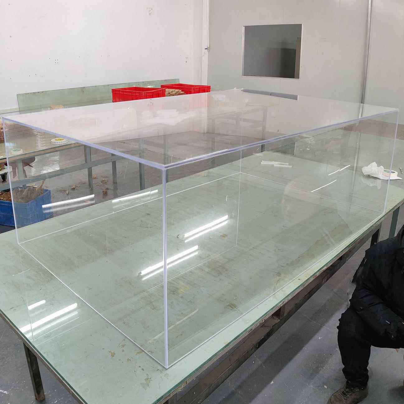 长方形箱子透明亚克力盒子超大有机玻璃保护罩沙盘模型防尘箱