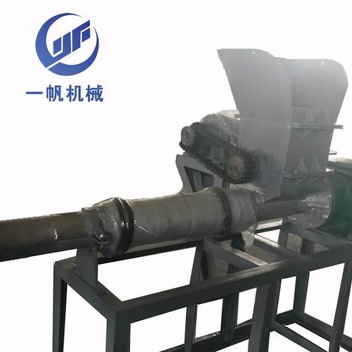 转轴爪式膜料编织袋自动喂料机撕碎压料机塑料干湿两用强制入料机