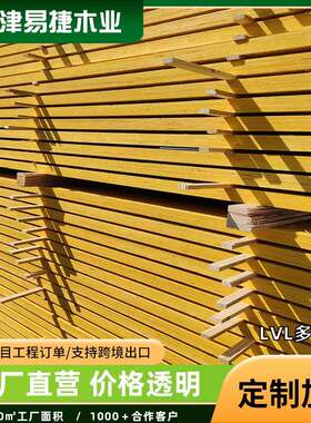 跨境LVL多层板建筑木方单板层积材定制异型贴面面板包装木方