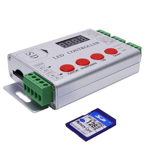 LED全彩可编程控制器 兼容WS2812B SK6812 WS2801 LPD8806 5V~24V