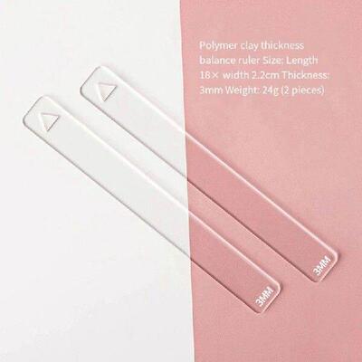 10Pc/Set Clay Ruler Acrylic Soft Pottery Polymer Clay