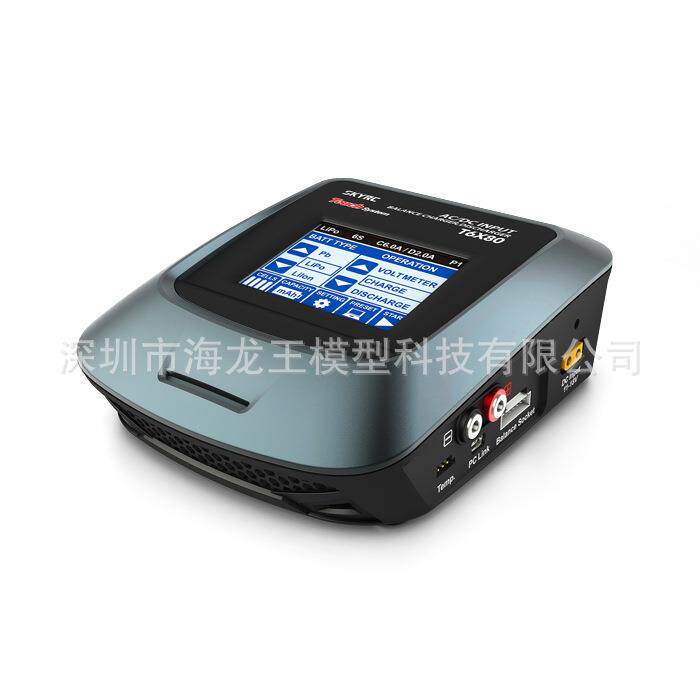 SKYRC T6X80能平衡充电器 AVBRCDC 智中/ 英文显/示界面 触摸屏80