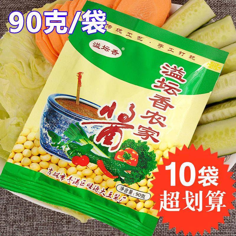 溢坛香农家酱90g 东北农家大豆酱 臭大酱溢坛香黄豆酱蘸酱菜图片