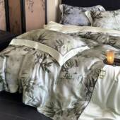 新中式 印花被套纯棉床上用品 国风长绒棉四件套竹子水墨数码