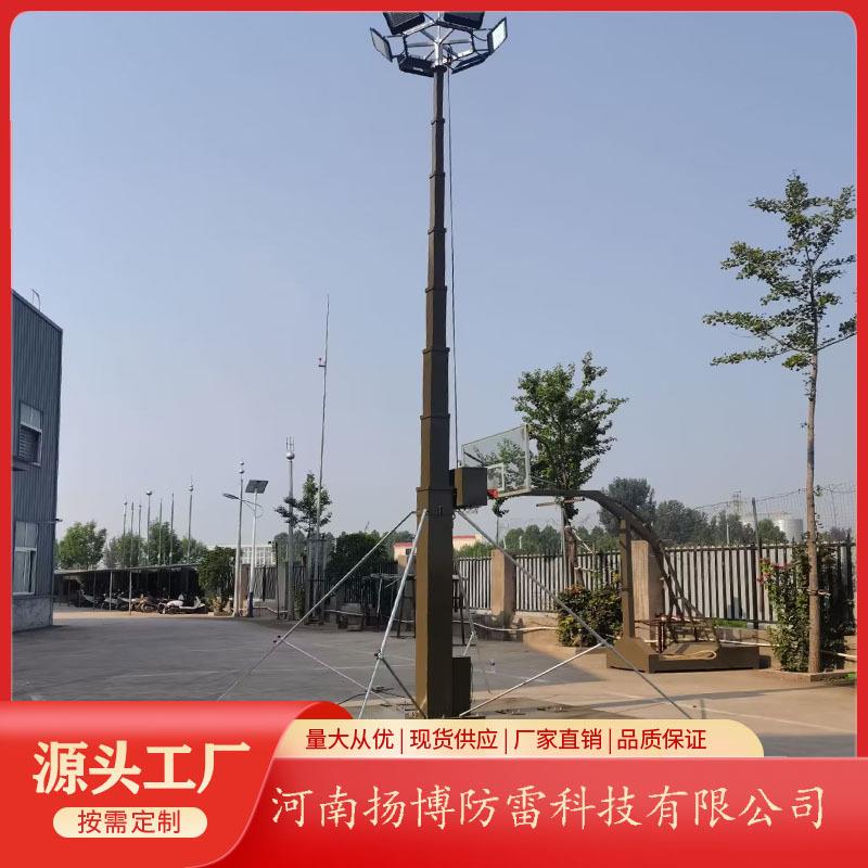 8米承重100公斤车载自立式丝杠传动伸缩桅杆 方管升降支撑桅杆