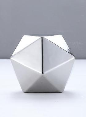 正品创装意北不欧规则陶瓷抽象几何摆 家居件软样板间工艺品装饰