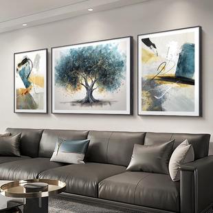 客厅大白墙装 饰画大芬村油画抽象艺术花肌理高级感沙发背景墙挂画