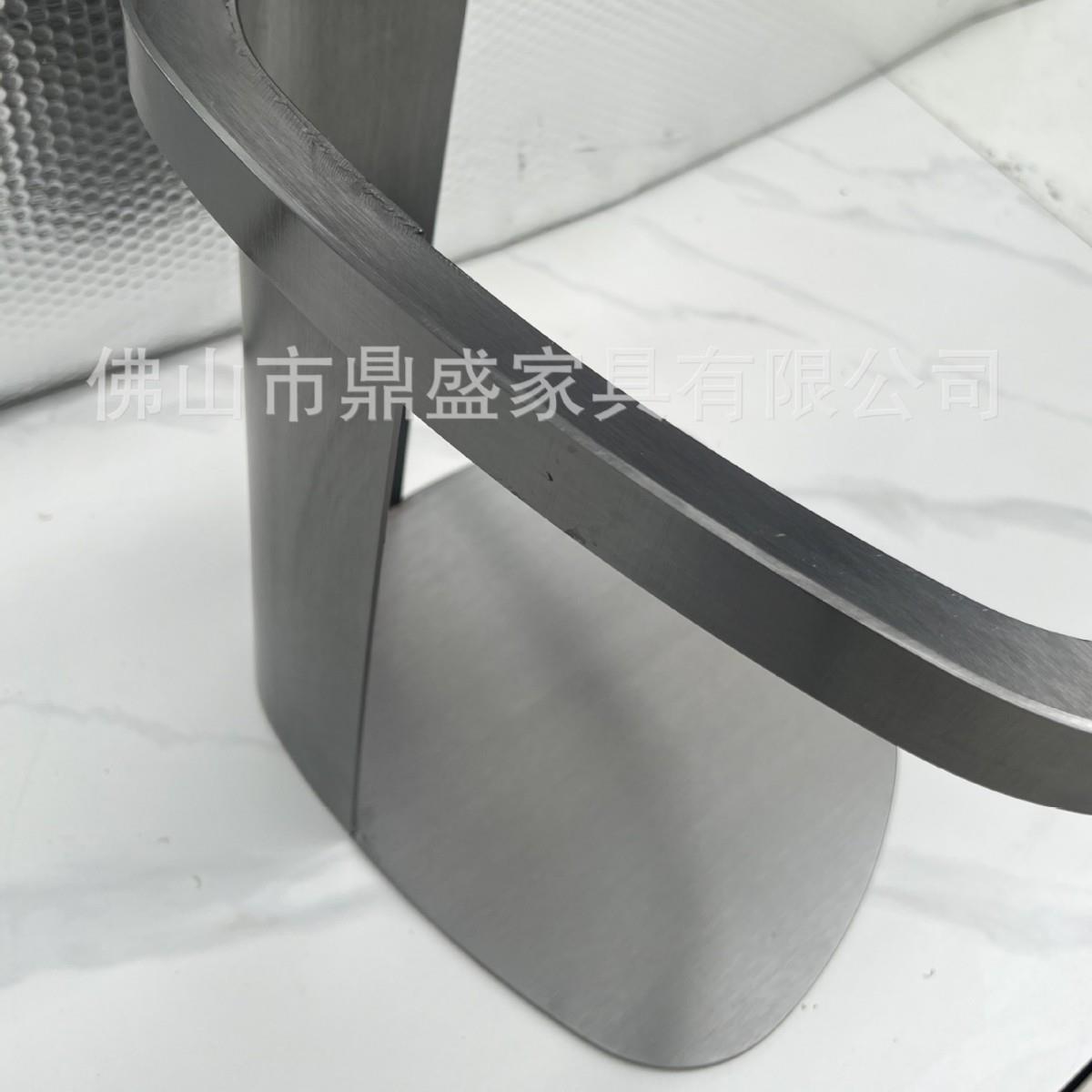 奢石异形茶几大理石角几小户型边几不锈钢大理石台面