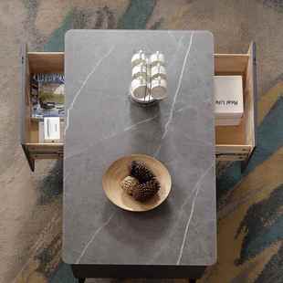 YZW 代简约小户型岩客厅电视茶几组合酒店民宿现客柜厅板茶几 729