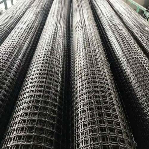 TGSG50双向塑料土工格栅 施工工艺要求玻璃纤维加工小型用设备