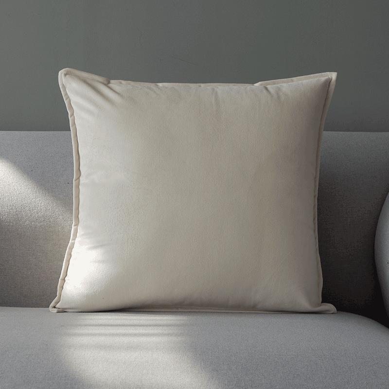 正品宿北欧现代简约千鸟格抱枕轻奢沙发靠包垫民靠ins风橘靠枕橙