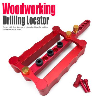 木工打孔定位器 圆木榫圆木销木棒垂直打孔工具 木工DIY钻孔工具