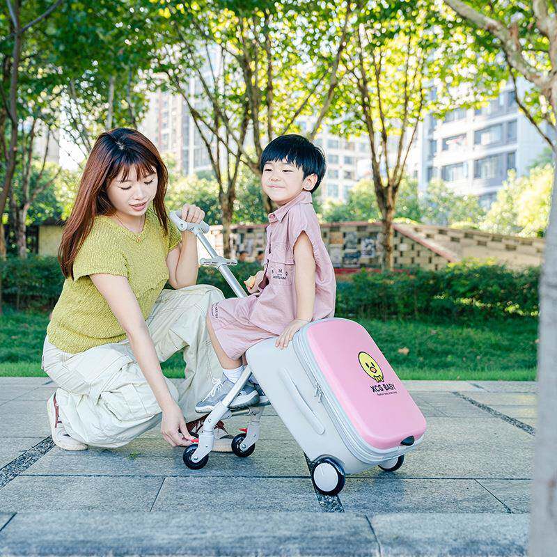 新款遛娃骑行箱20寸大容量儿童拉杆箱可拆卸行李箱可折叠登机箱包