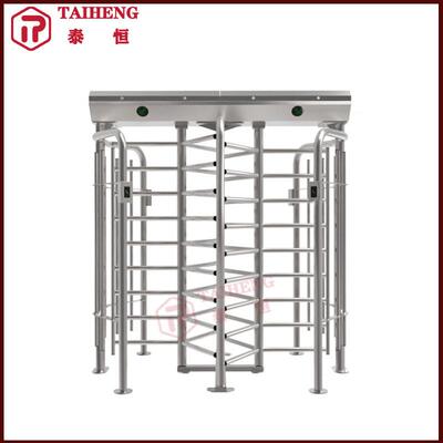 人行通道防尾随全转闸十字栅栏门不锈钢出入口机门禁十字栅栏门
