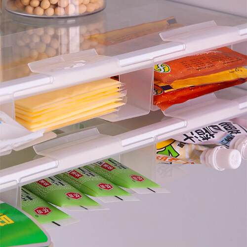 Drawer-style refrigerator storage box, Japanese snap-on hang