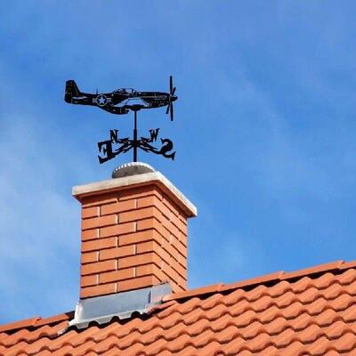 Weathervane Retro Iron Weather Vane Wind Direction