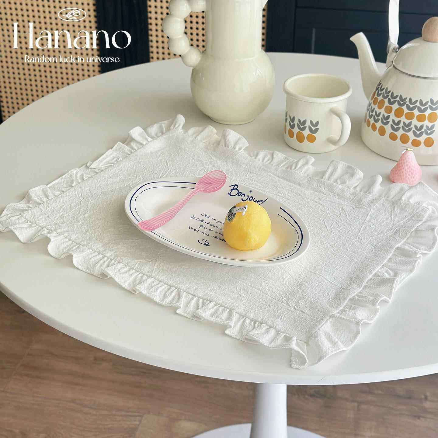 法式覆古餐垫棉麻ins白色荷叶边防尘盖巾茶几垫烘焙美食拍摄餐巾,居家布艺,餐垫,淘宝优惠券,粉丝福利购,淘宝优惠卷